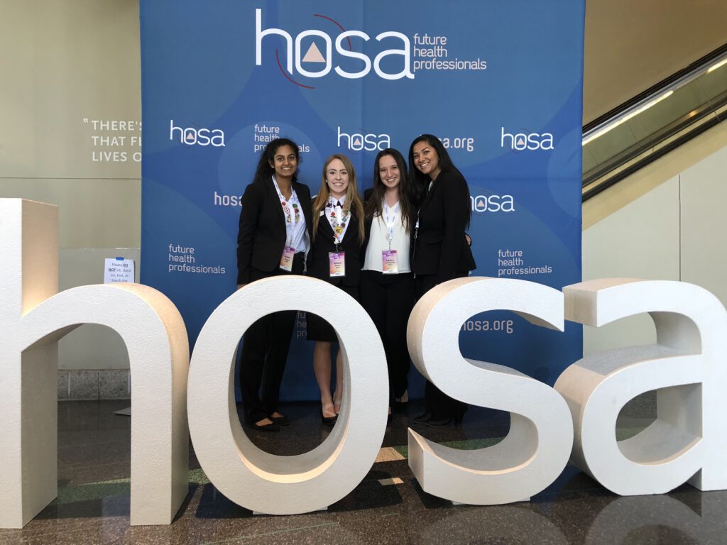 MMACHS HOSA Stedents at a HOSA event